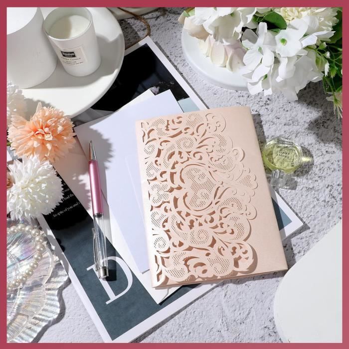 Carte De Mariage Pop-up 3D Église - Carte De Vœux Avec Marié, Mariée Et Fleurs - Pour Fiançailles, Anniversaire
