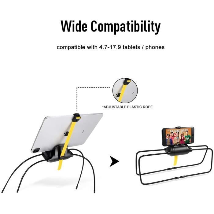 Nouveau support de cadre de lit de tablette universel pour iPad 1 2 3 4 5  air iPhone Samsung Galaxy Tab