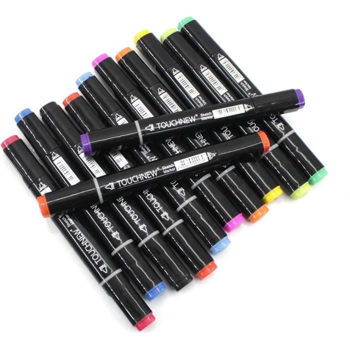 80 Feutres Alcool Vallteng - Marqueurs Double Pointe Pinceau Et Fine Pour Artistes