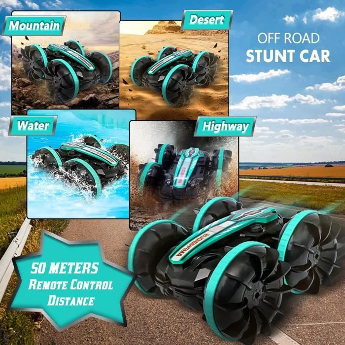 Braxel Voiture Télécommandée Araignée RC Rotative 360° - Jouet Enfant 3-9 Ans
