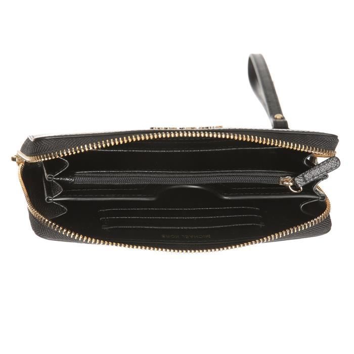 MICHAEL KORS Compagnon en cuir Noir Femme Noir Cdiscount