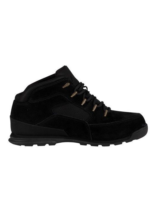 Bottes Homme Timberland Euro Rock Mid Hiker en Daim Noir Lacets