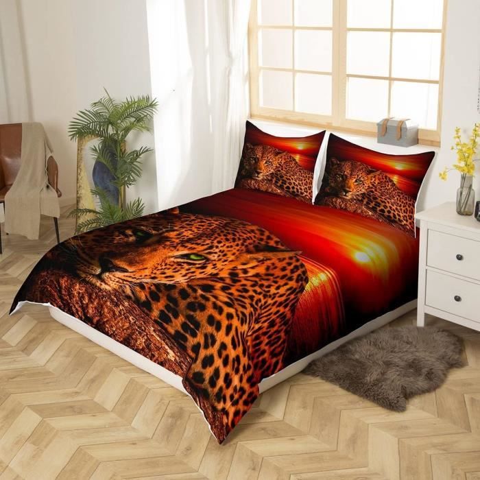 Jersey de Velours Nicky à Motifs Léopard - Écru, Tissu Doux et Confortable