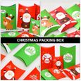 12pcs boîtes-cadeaux de Noël boîtes à bonbons boîte d'emballage porte photo decoration murale - tableau - cadre photo - sticker-3
