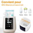Chauffe-Biberon 6 en 1,Sterilisateur Biberon,chauffe aliments pour bébé,Stérilisateur multifonctionnel,sans BPA-3