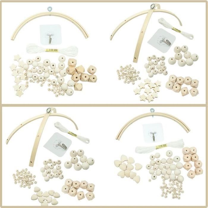 Carillon éolien En Bois Nordique Chambre D'enfants Ornements