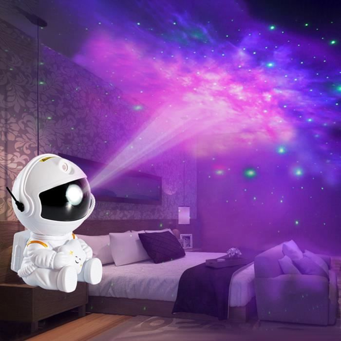 Projecteur d'étoiles d'astronaute, projecteur de lumière de nuit pour enfants 7 galaxies