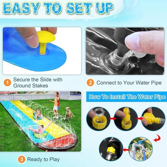 Parc aquatique Inflatable de Naka avec piscine et toboggan aquatique double Mur d'escalade - Chine Toboggan gonflable et toboggan aquatique gonflable prix