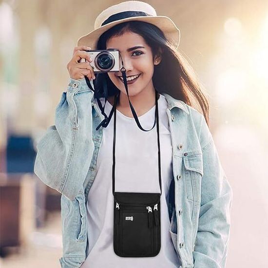 Portefeuille Tour De Cou - Sac à écouteurs à Suspendre | Portefeuille