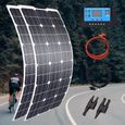 panneau solaire kit complet 100w 200w 300w 400w Flexible solar cell haute efficacité 23 PWM contrôleur pour [DD470F3]-0