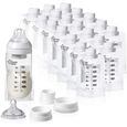 Pots de conservation du lait Tommee Tippee Express and Go Breast Milk Starter Kit 495864-0