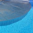 Couverture solaire pour piscine - EDENEA - Ronde - Diamètre 457 cm - Gris Silver - 215 Microns-0
