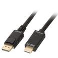 LINDY Câble DisplayPort vers HDMI 4K30 (DP:passif) - 5m-0