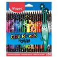 24 crayons de couleur - Assortiment - Color'Peps Monster - Maped-0