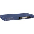 NETGEAR Smart Switch ProSAFE GS724TP PoE+ - Web manageable niveau 2 - 24 ports Gigabit RJ45 PoE+ (budget total 192W) dont 8 ports Po-0