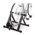 Home trainer vélo RELAXDAYS jusqu’à 28 pouces - Poids jusqu'à 150 kg - Fitness - Noir-0