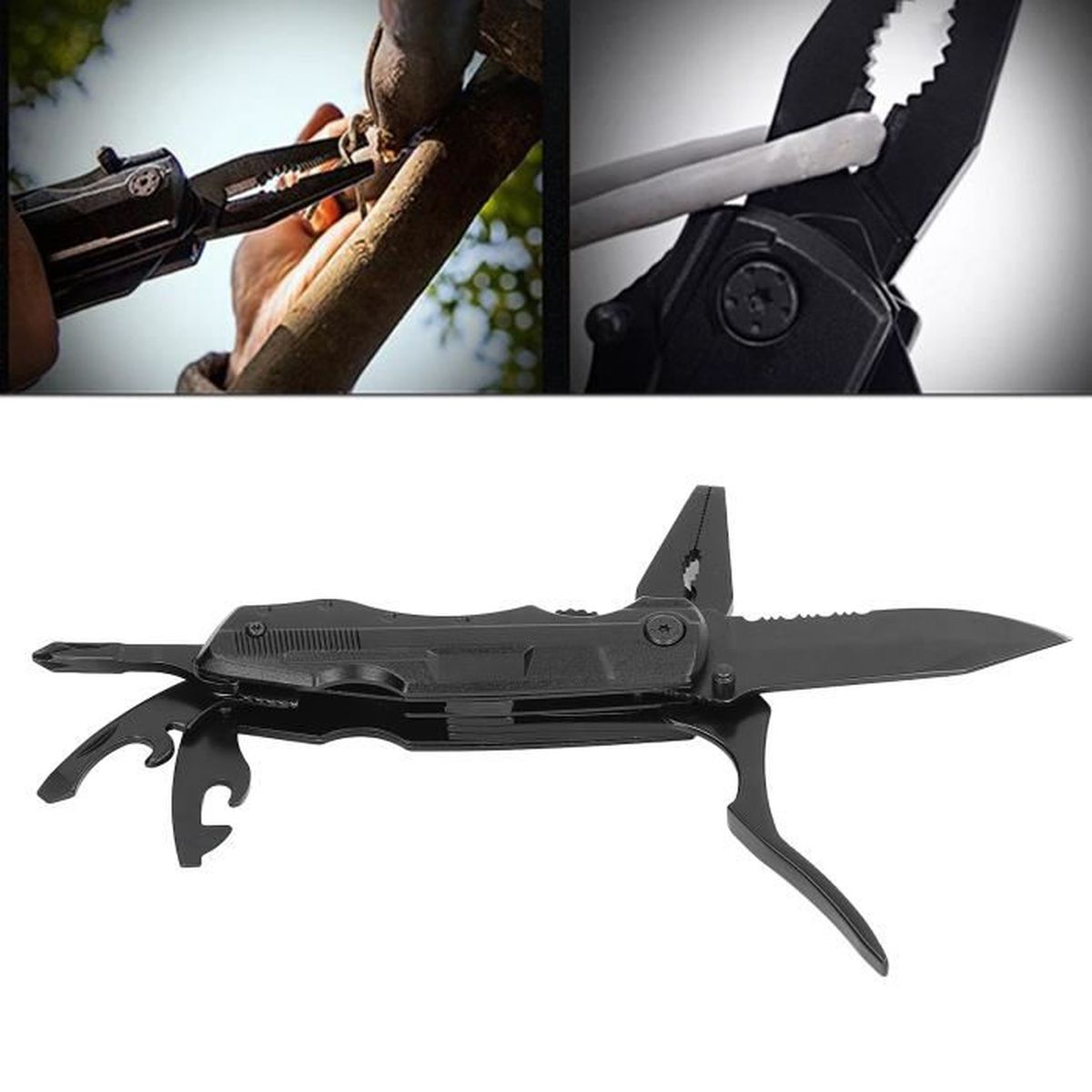 Acheter Outil Multifonction Avec Verrouillage De Sécurité, Pince De Poche En Acier Inoxydable, Outil Multifonction Pliable Avec étui En Nylon