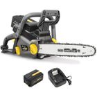 Tronçonneuse sans fil à batterie, 40 V, guide 16 pouces, GT ELEC + batterie 2 Ah + chargeur