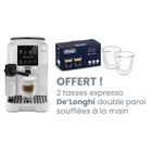Machine expresso broyeur DELONGHI Magnifica Start ECAM220.61.W + 2 TASSES OFFERTES - Blanc inox - machine à café à grains
