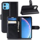HOOXSPEED Antichoc Housse iPhone 11 (6.1") Téléphone de Protection, PU Cuir Magnétique Pochette Etui iPhone 11, Noir