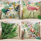MARGUERAS Housse de Coussin - Non spécifié - 45x45cm - Motifs Tropicales - 4 PCS - Fermeture Zip