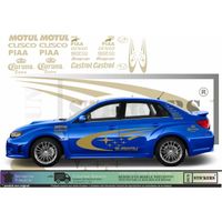 Subaru Impreza WRC rally CORONA sponsoring - OR - Kit Complet  - voiture Sticker Autocollant