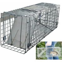 Cage piège - DAYPLUS Piège de capture - Grillage galvanisé - 61x19x21 cm