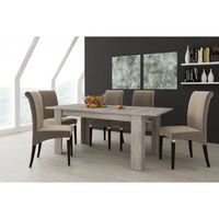 DMORA Table de salle à manger extensible, Console extensible, Table moderne avec rallonge, 160 / 220x88h80 cm, Couleur chêne