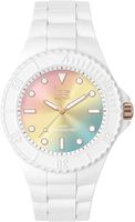 Bracelet silicone / plastique femme - ICE WATCH - Montre Ice Watch Ice Generation Sunset Rainbow M - Couleur de la matière:Blanc