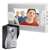 INN® interphone vidéo connecté filaire avec caméra extérieur écran 7 pouces système sécurité maison vision nocturne 4 fils sonnette