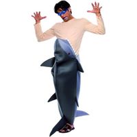 Déguisement Homme Requin - SMIFFY'S - Plastron en mousse - Tee shirt chair - Lunettes
