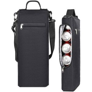 Housse Isotherme CPJJ Pour Bouteille - Sac Portable Avec Sangle Et Compartiment Téléphone - Idéal Sport, Randonnée, Pique-nique