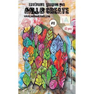 EMBELLISSEMENT Set d'Ephemera 'Doodle leaves - colour' de Aall & 