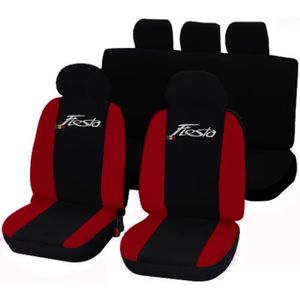 Lot de Noir /& Rouge Qualité Housses De Siège Protecteurs 1 pour Ford Fiesta EcoBoost