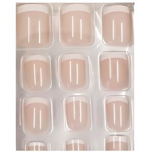 FAUX ONGLES Faux Ongles + Adhesifs - Bout French Manucure + Stickers