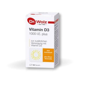 TONUS - VITALITÉ Dr. Wolz Vitamin D3 1000 I.E. plus Kapseln, 60 pc Capsules