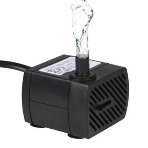 POMPE ARROSAGE Black 3W UE Plug220-240V Mini pompe à eau Submersible, pour aquarium, fontaine de jardin, étang, moteur sans