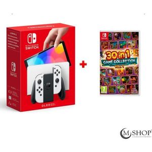CONSOLE NINTENDO SWITCH Pack Nintendo Switch (modèle OLED) + 30 in 1 Games