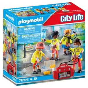 Playmobil City Life 4406 pas cher, Médecin / enfant / lit d'hôpital