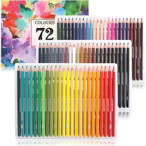 CRAYON DE COULEUR HCSSZ Crayons de couleur pour adultes, lot de 72 c