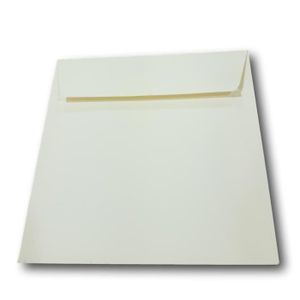 Paper24 Lot de 50 enveloppes carr/ées 90 g Blanc transparent 15 x 15 cm