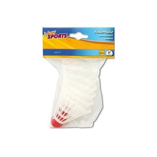 Volants Badminton Nylon - Lot De 12 - Stabilité Et Durabilité - Intérieur/Extérieur
