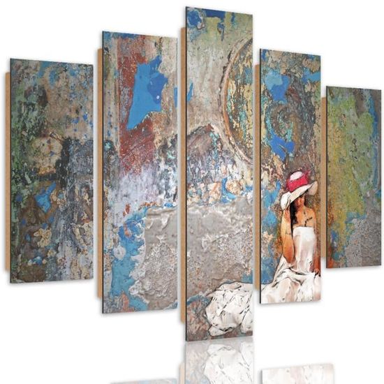 Tableau sur toile 5 pièces, plage mer