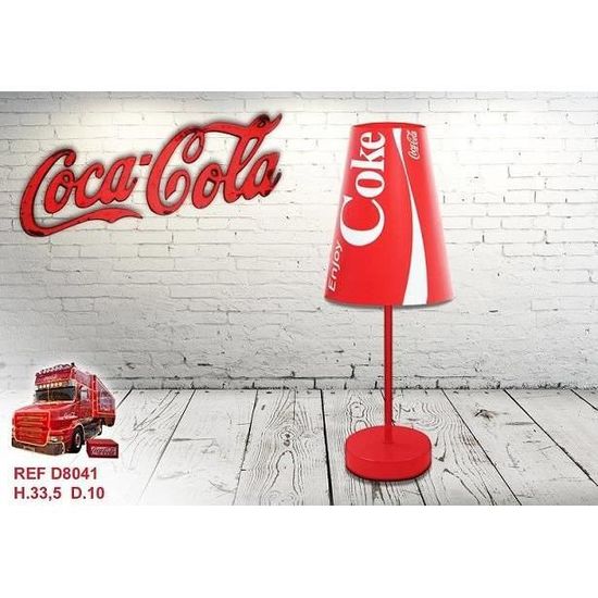 Lampe de chevet Coca Cola Rouge Classic à petits prix