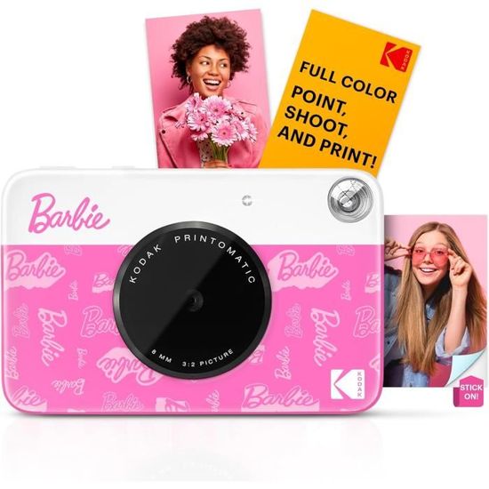 Étui EVA Barbie X Kodak Pour Imprimante Photo Printomatic Ou Step Slim - Rose, Avec Sangle Et Poche - 7
