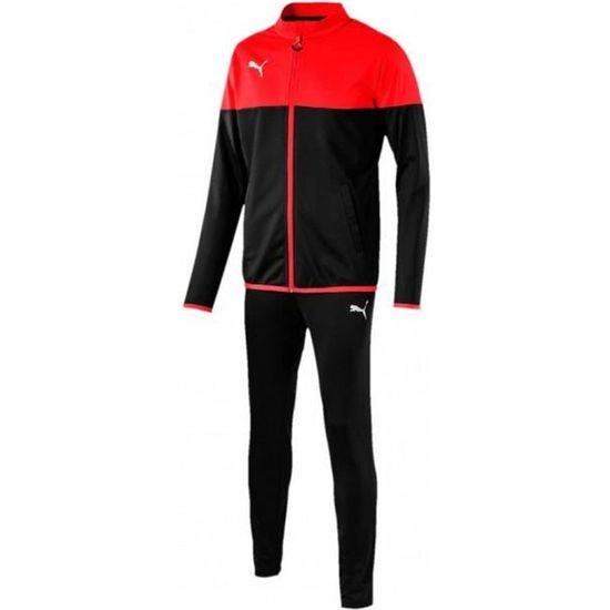 Jogging Puma Homme Noir et Rouge