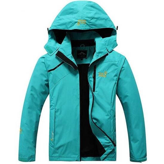 Manteau De Ski Homme Imperméable TOMEEK - Coupe-vent, Chauffant, Avec Capuche Et Boussole Décorative