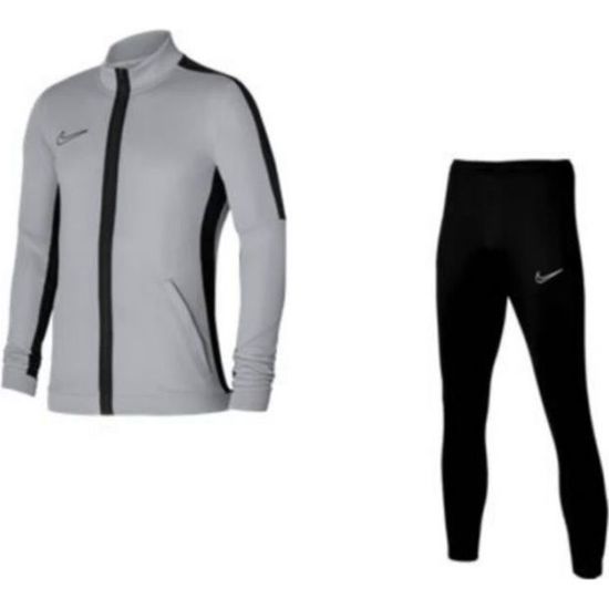 Jogging Nike Swoosh Blanc et Noir Homme - Technologie Dri-Fit - Col montant  - Manches longues - Respirant