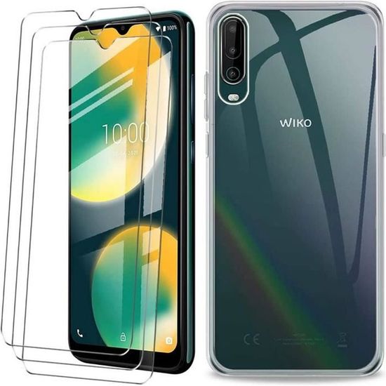 CXKJ Coque Pour Wiko View 4 Lite (6.52 Pouce) + Verre Trempé