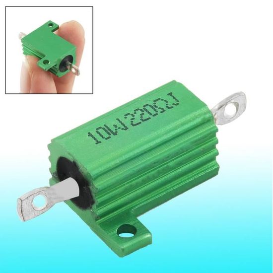 Résistance Bobinée 0.1 Ohm 25W RH25 Aluminium - Neuf - Pour électronique/réparation